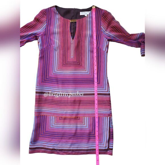 TRINA TURK 3/4 Sleeves Multi-colored Dress - Picture 8 of 9